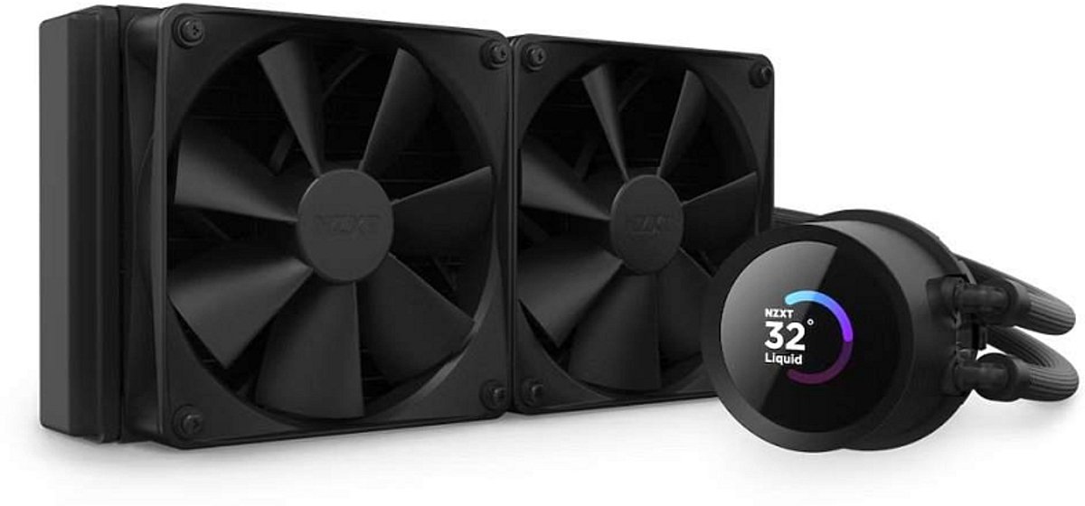 Bol.com NZXT Kraken 240 - CPU Waterkoeler - 240mm Radiator - LCD Display - PWM Ventilatoren aanbieding
