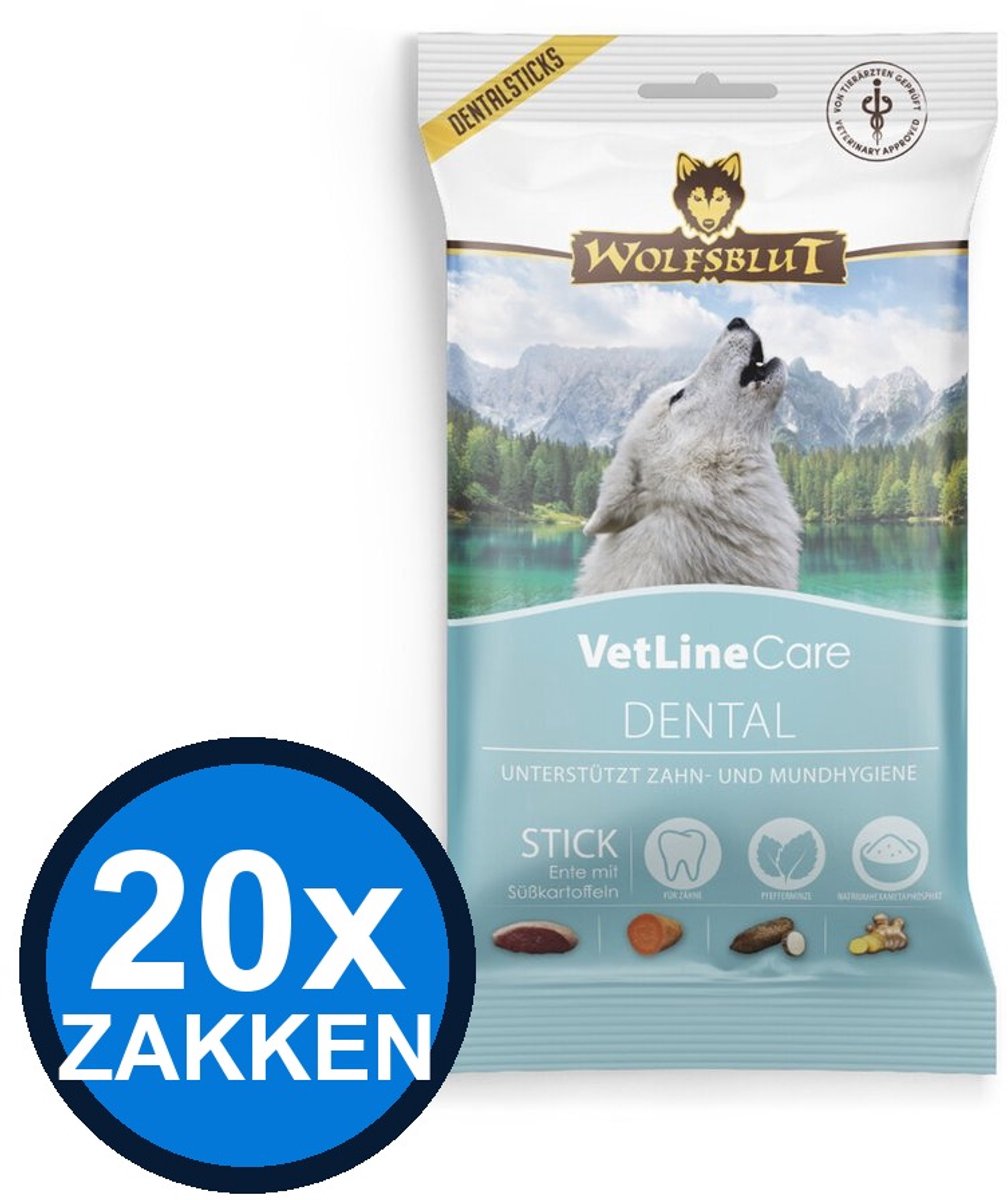 Wolfsblut Wolfsblut - VetLine Snack Dental - Hondenvoer Snacks - 180 g