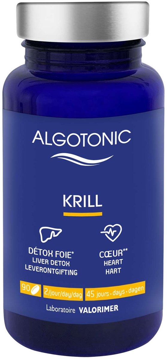 Krillolie Capsules 90 Stuks - Voedingssupplement Omega 3 - 45-Daagse Kuur - Ondersteunt Hart, Hersenen En Gewrichten