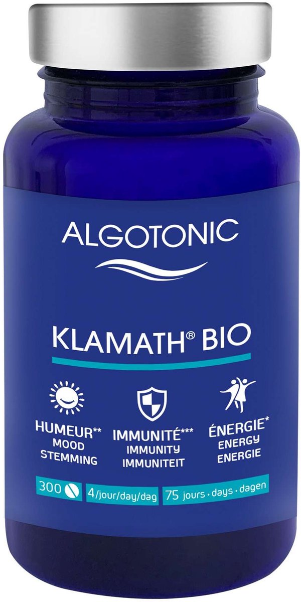 Klamath Organic 100% Pure Tabletten - Voedingssupplement - 300 Stuks - 75 Dagen Kuur - Natuurlijke Ingrediënten