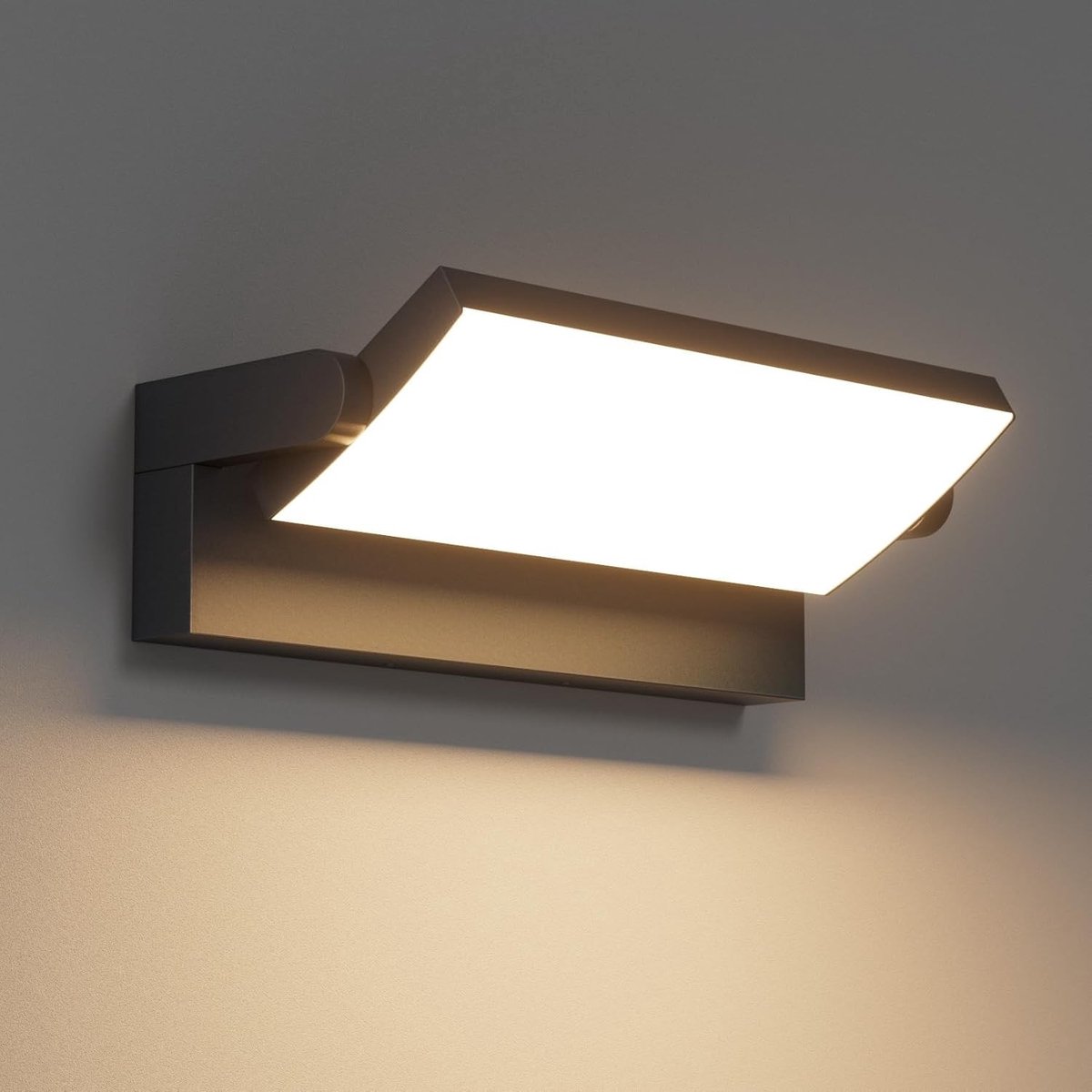45W Buitenwandlamp met Rotating LED Paneel, Waterdicht IP65, 3480 Lumen voor Terras en Ent
