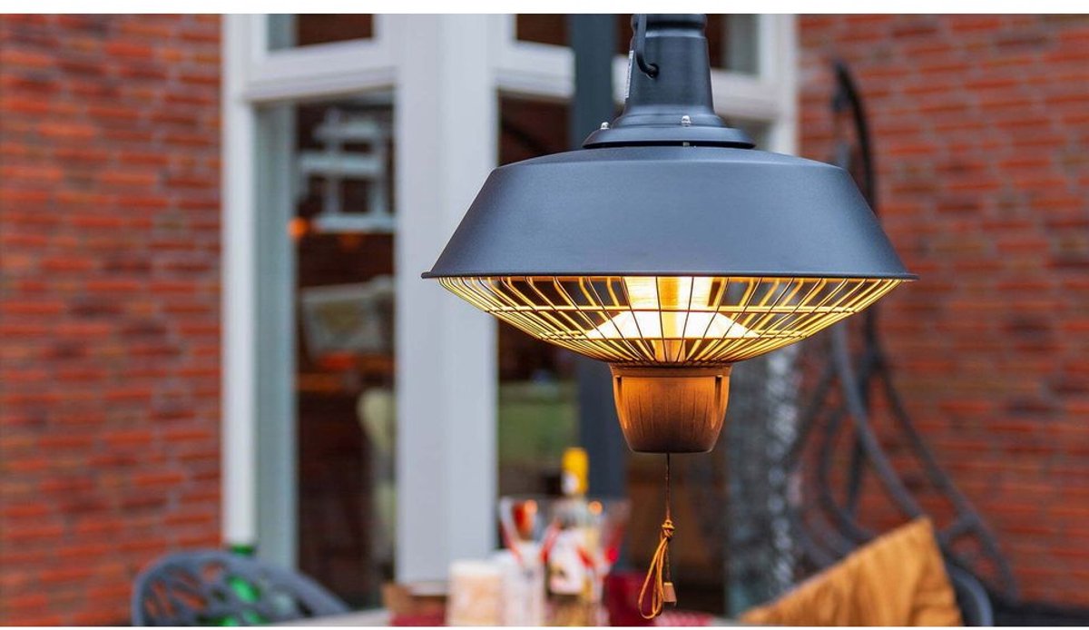 Sunred Indus Bright 2100 W - Hanging Patio Heater - Black