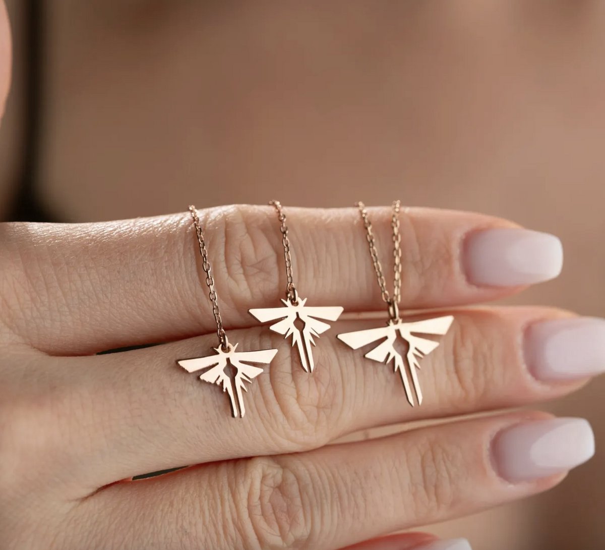 Vuurvliegje Ketting | 925 Sterling Zilveren | Roségoudkleur_45 cm Ketting | Vuurvliegje Hanger voor Mama, Cadeau voor Haar, Sprookjesachtige Sieraden voor Elke Dag