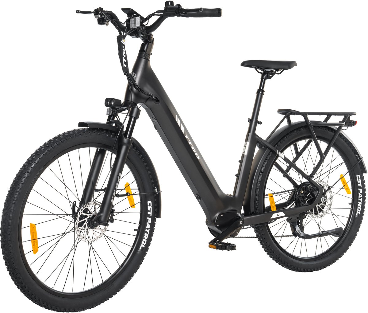 TTGO Z3 E-bike - 25 km/u - 27.5inch - 120km actieradius - 250W motor - 48V 15Ah accu - 70NM - grijs