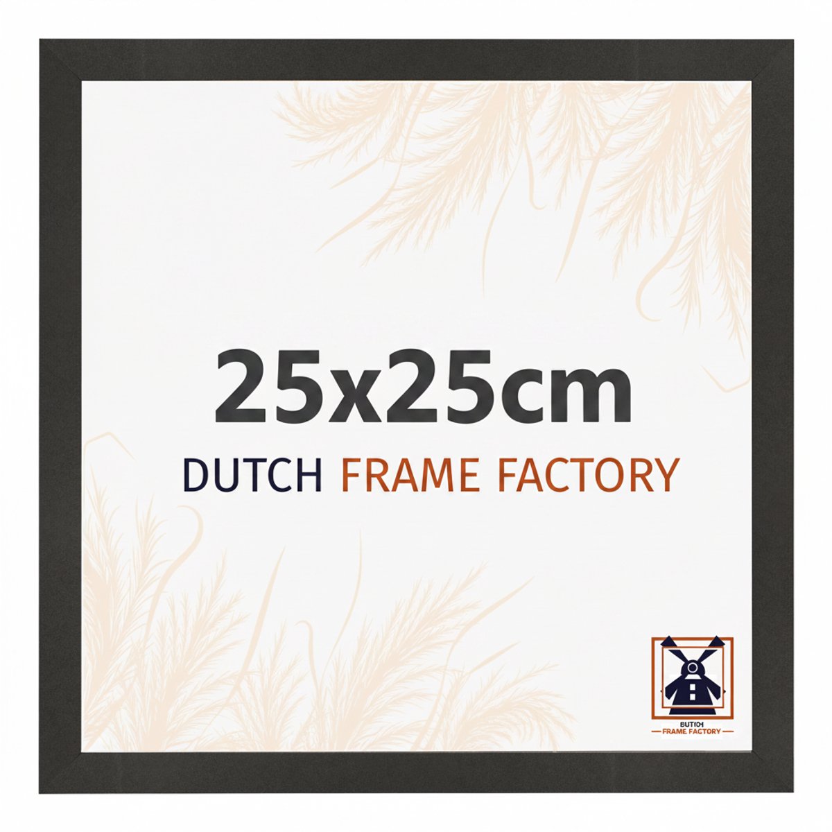 Dutch Frame Factory Fotolijst 25x25 cm - MDF - Zwart Mat - Benno
