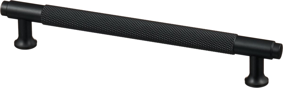 Handgreep Zwart - diamond cut - 128mm/164mm