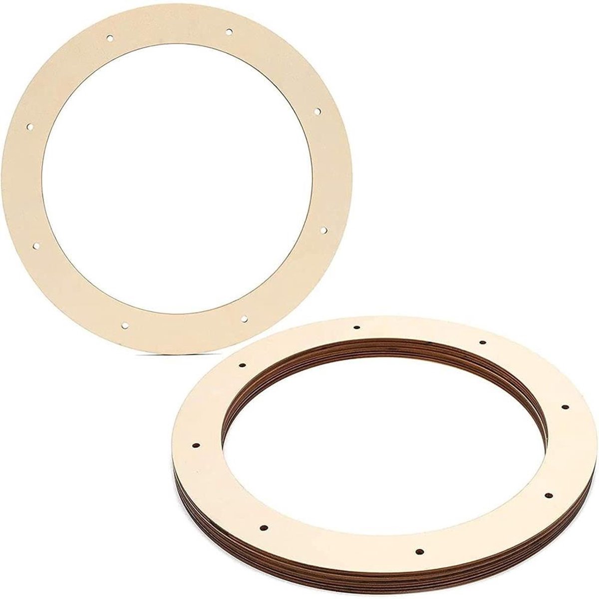 Houten Krans Frame - Knutselkrans Basis - Decoraties Maken - Duurzaam Nylon Materiaal - 29 cm Diameter - Niet Gespecificeerd