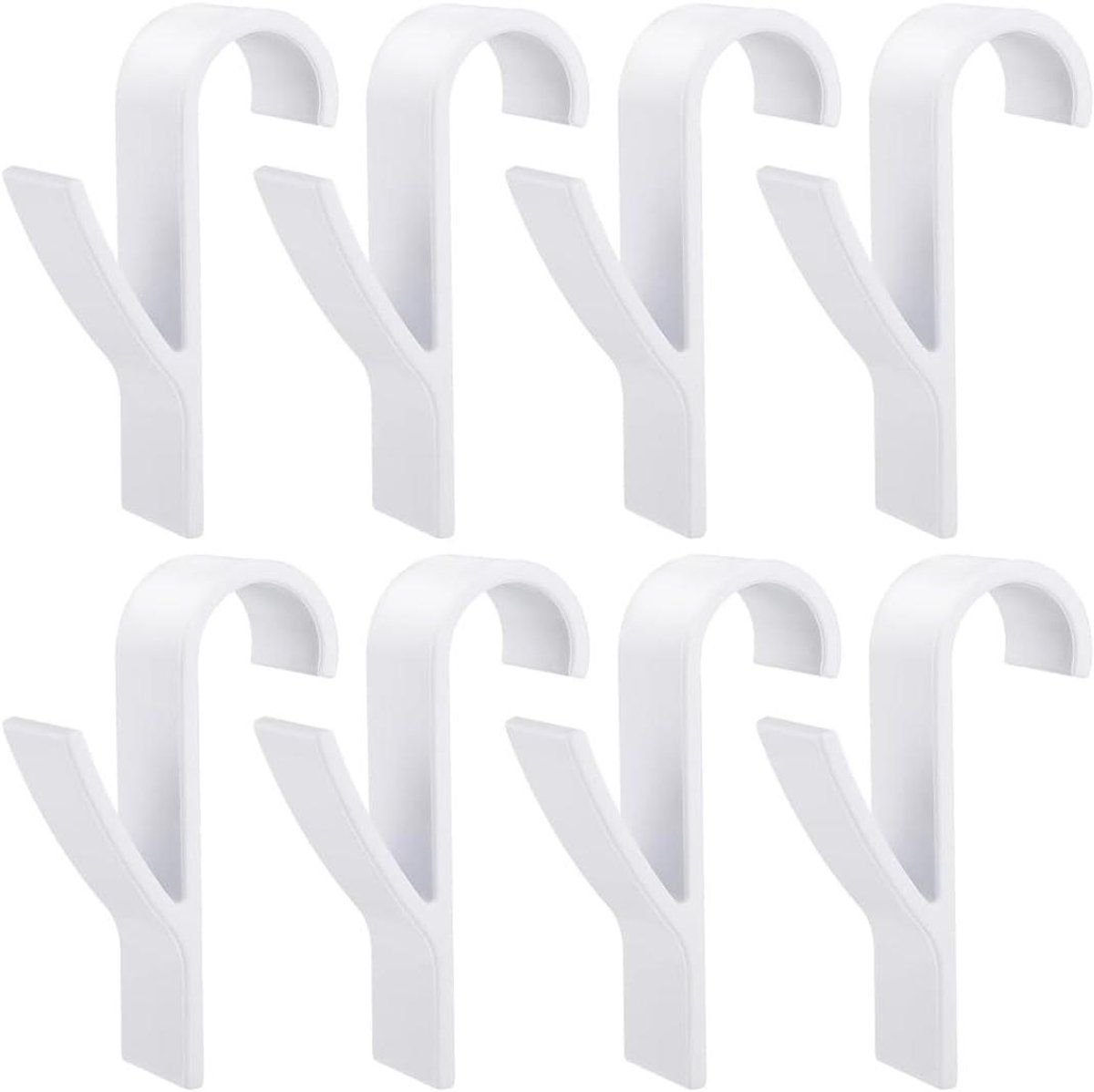 Badkamer Haken - Radiator Haken - Handdoeken Ophangen - Diep Haak Ontwerp - 8 Stuks - Wit