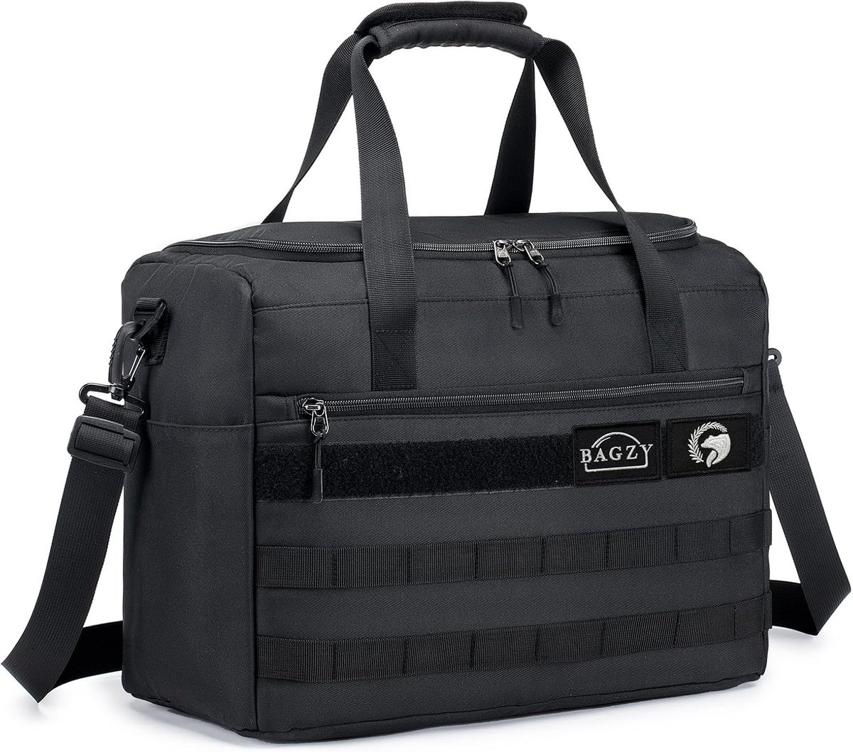 SnelShoppen - Lichtgewicht Tactische Handbagage 40x30x20, Opvouwbare Reisbagage en Sporttas, Perfect voor Wizzair en Transavia, Zwart, Ideaal voor Wee