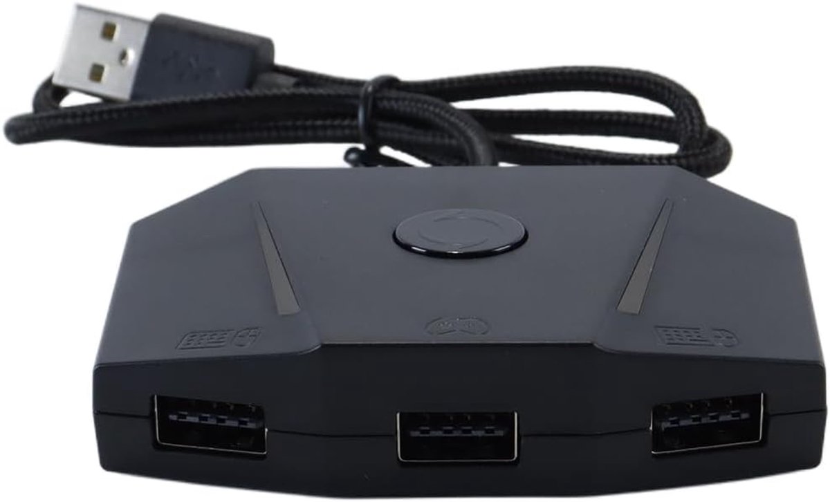 SnelShoppen - VX2 AimBox Game Console Muis en Toetsenbord Converter voor P4, Serie X/S, One, Switch - MnK Adapter met 3,5 mm Audio Functie voor Shoote