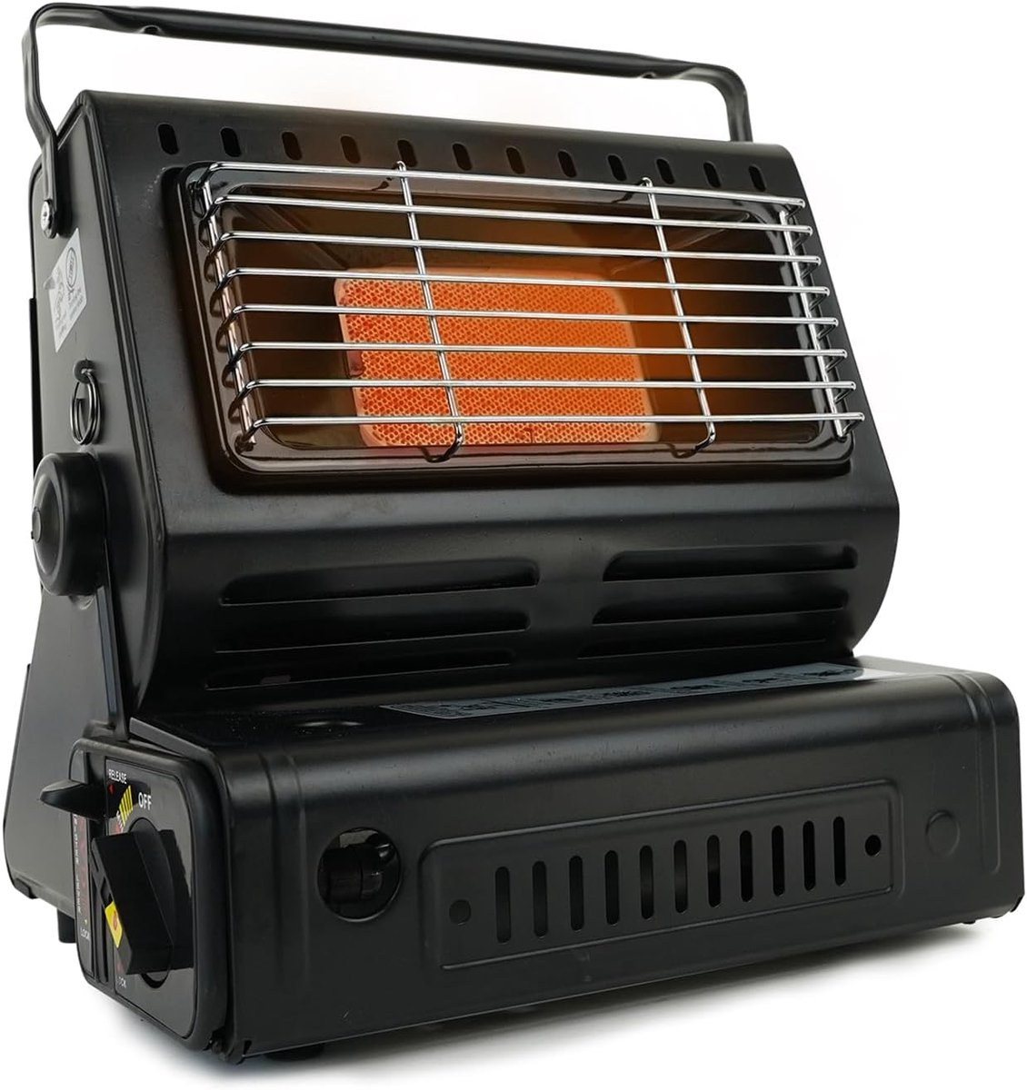 SnelShoppen - Draagbare Gaskachel - Heater Terrasverwarmer Campingkachel - Verstelbaar en Compact - Ideaal voor Tuin, Feest en Buitenactiviteiten