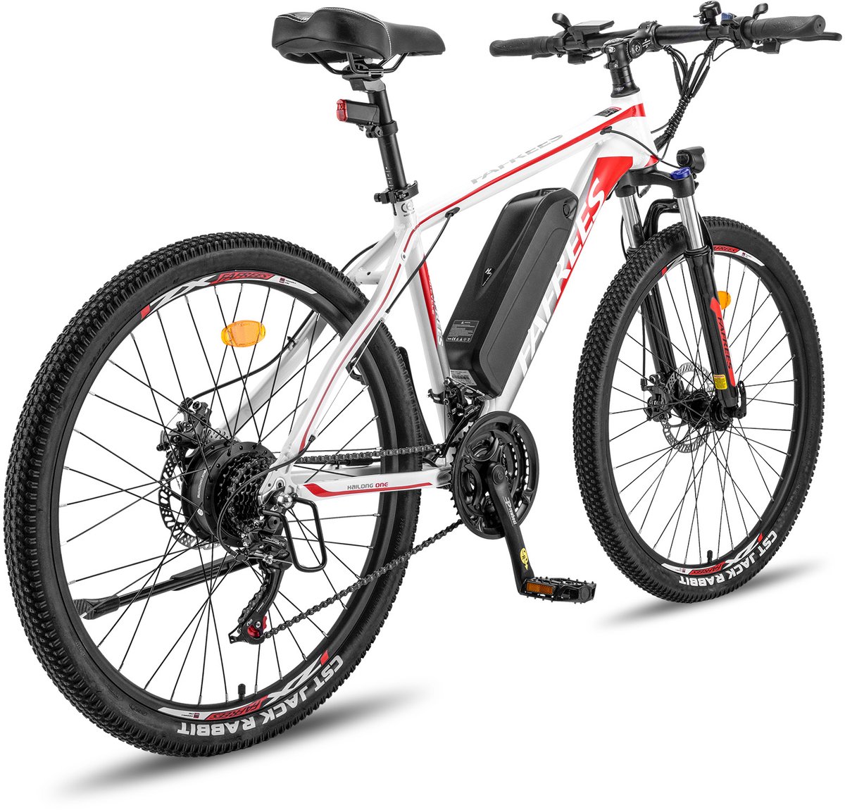 Fafrees 26 inch Elektrische Mountainbike - 250W Motor - Shimano 21 versnellingen - Mechanische Schijfremmen - Elektrische Fiets– Roestbestendige aluminiumlegering – 13AH –IPX4 Stadsfiets –Trekkingfiets –Wit