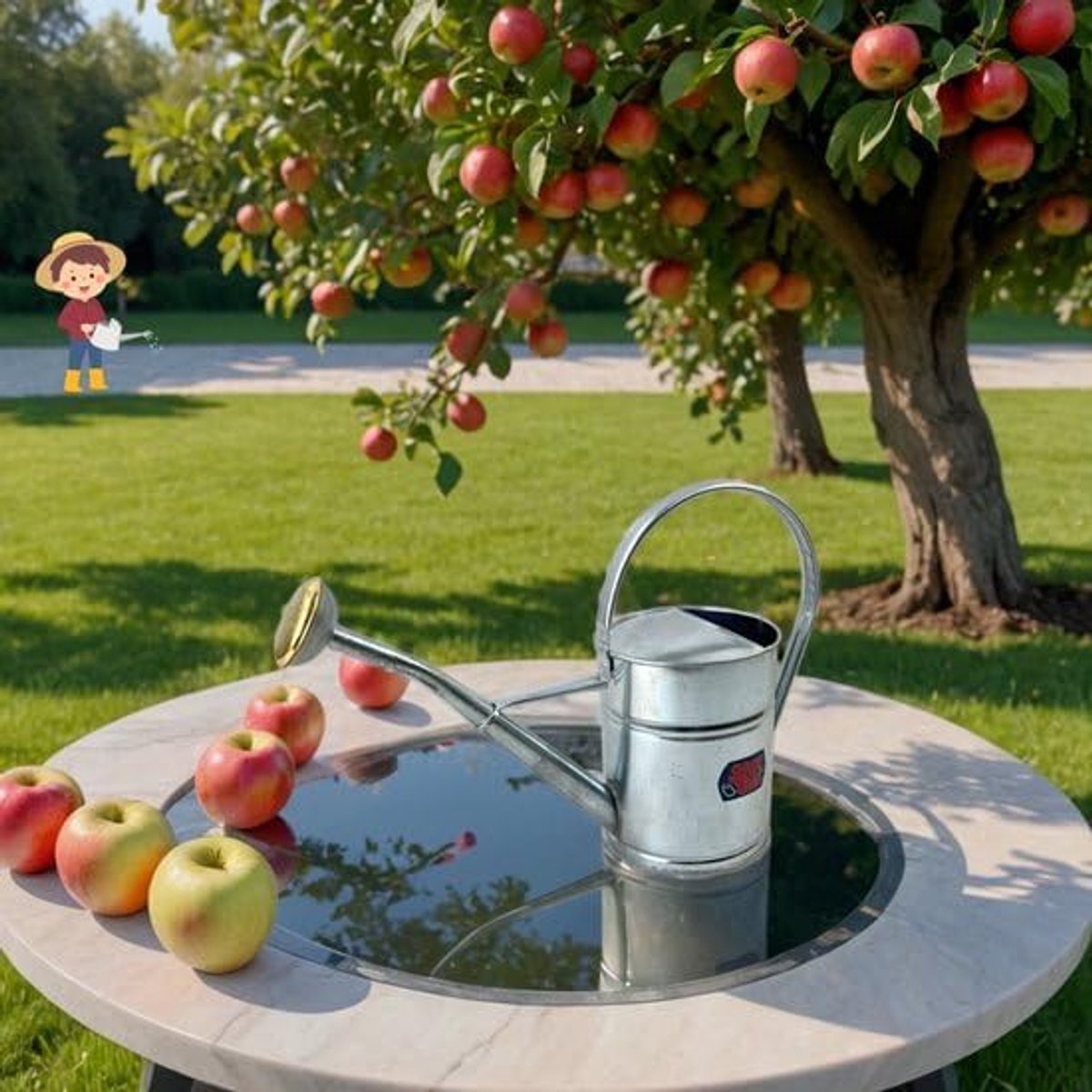 SnelShoppen - Waterkan 2L - Tuin Watering Can - Robuuste en Duurzame Gieter - Precisie Gieten - Zilver - Handig Voor Tuinieren en Planten Verzorging