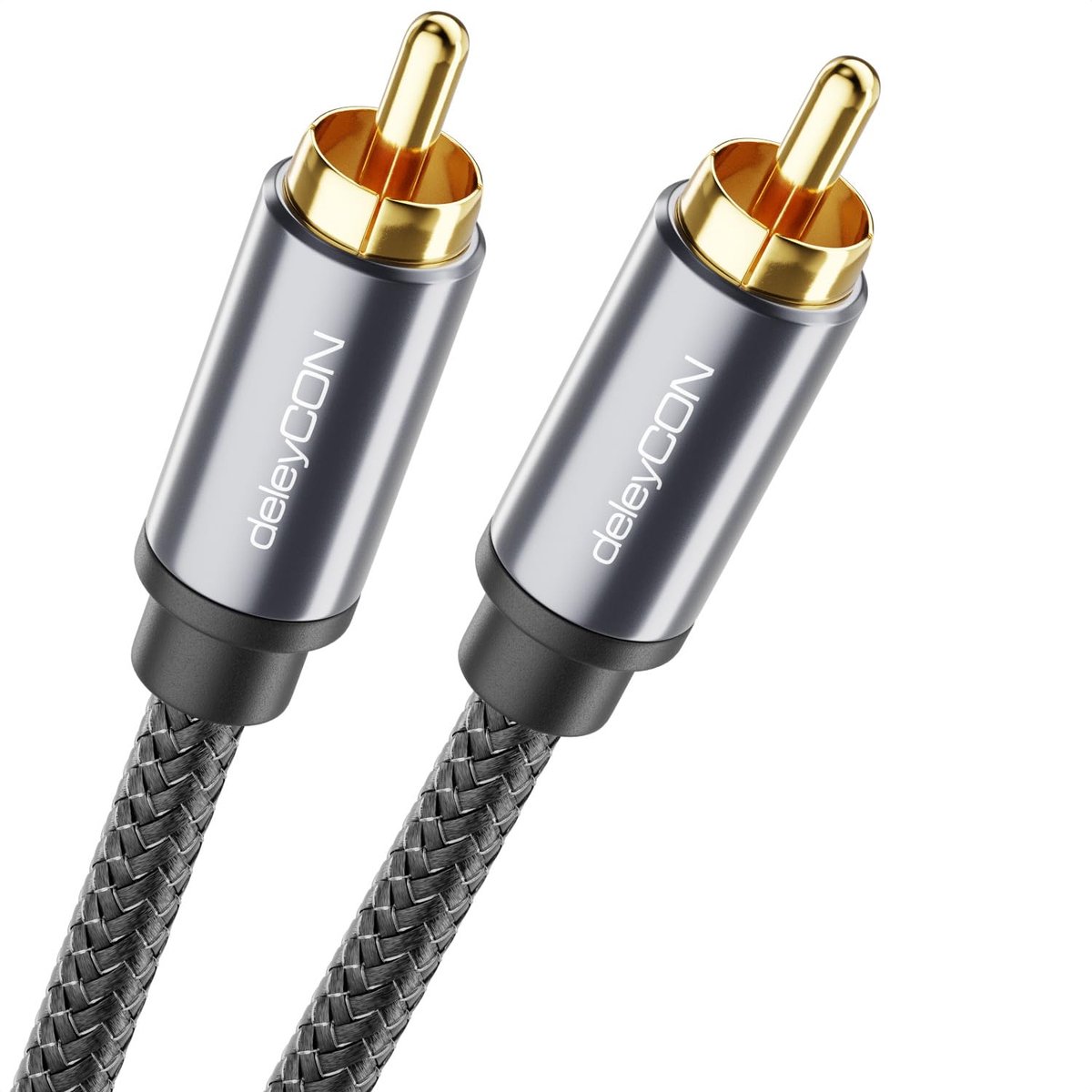 SnelShoppen - 10m Subwoofer Kabel - Cinch RCA Coaxiale Kabel - Voor Subwoofers, AV Receivers, HiFi Versterkers, HiFi Systemen, Soundbars, Actieve Luid
