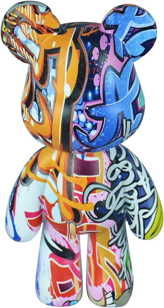 SnelShoppen - Abstracte Beer Beeld, Houten Dier Sculptuur voor Thuisdecoratie, Kunstfigurine voor Kantoor, Woonkamer, Slaapkamer, Tafel, Plank, Deskto