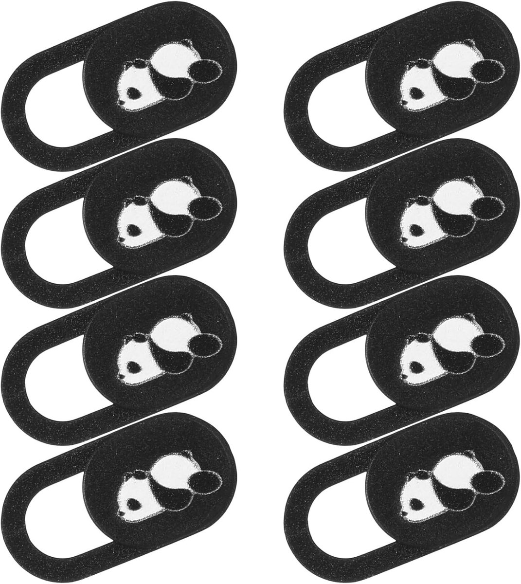 SnelShoppen - Webcam Cover Pack van 8, Ultra Dunne Camera Cover voor Laptop en Mobiele Telefoon, 0.4 mm Bescherming voor Online Privacy, Zwart