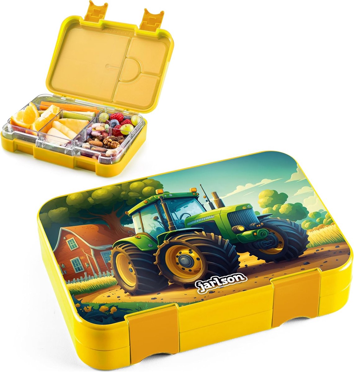 Thijox - Toni Lunchbox voor Kinderen, Bento Box met 6 Vakken, Lekvrij Snackbox voor School, Vaatwasmachinebestendig, BPA-vrij, Voor Meisjes en Jongens