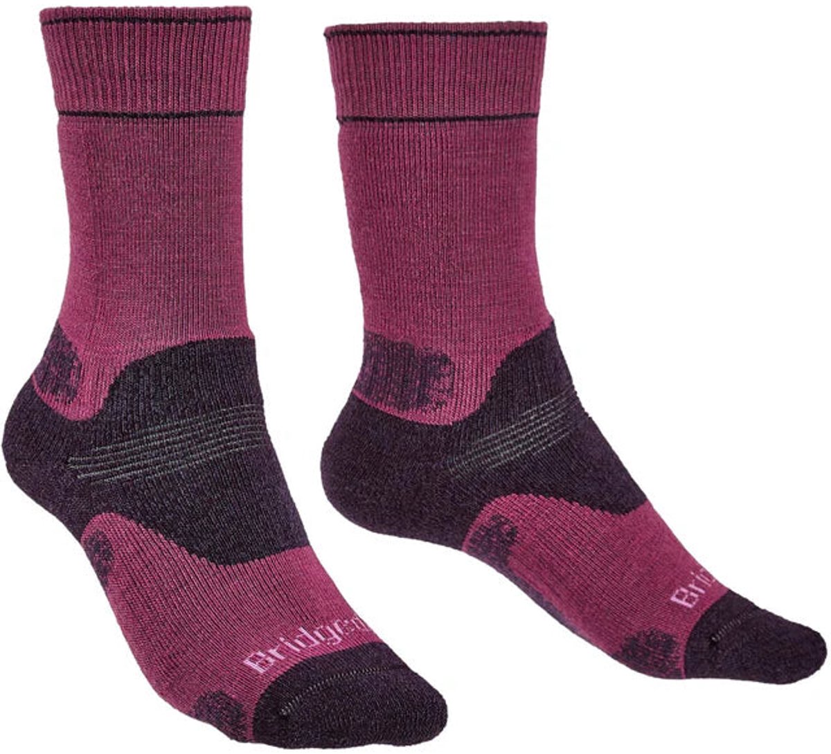 Bridgedale Dames Wandelsokken Midweight Berry