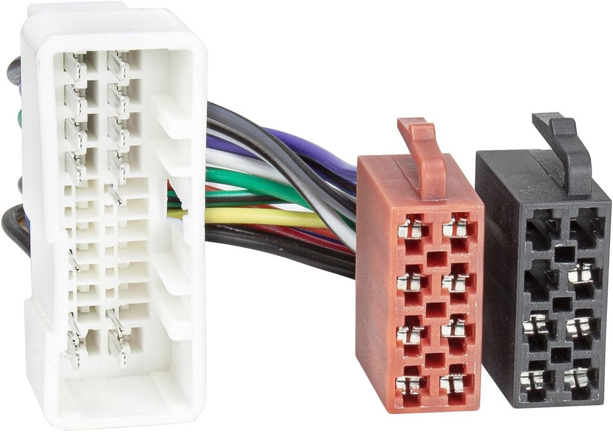 SnelShoppen - Radio adapter kabel voor Kia en Hyundai 16pin ISO standaard - Eenvoudige installatie voor retrofit autoradio's 2005-2010