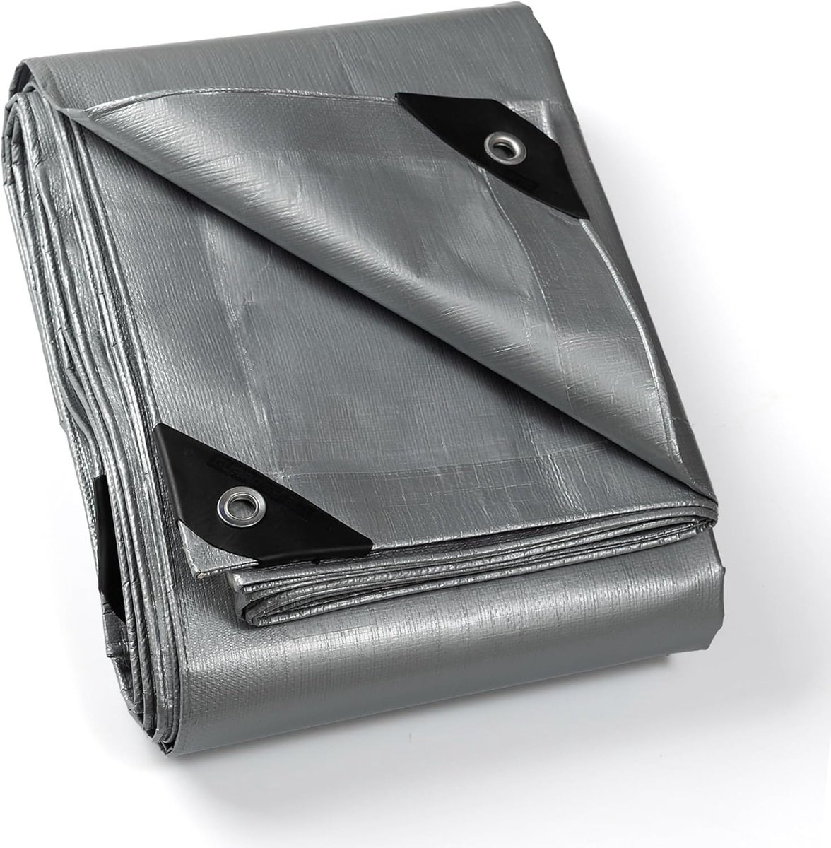 SnelShoppen - Waterproof Tarpaulin 3x4m Grijs - Beschermzeil met Oogjes, 200 g/m², UV-bestendig, Mildewbestendig, Ideaal voor Tuinmeubels, Auto's en C