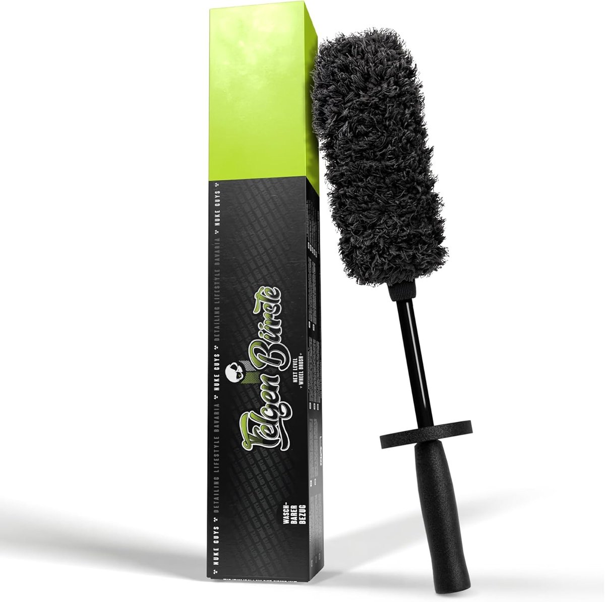 SnelShoppen - Car Wheel Brush Medium 43 cm | Microfiber Velgenborstel voor Efficiënte Rim Reiniging | Wasbare Hoes | Stralende Velgen dankzij Zachte R