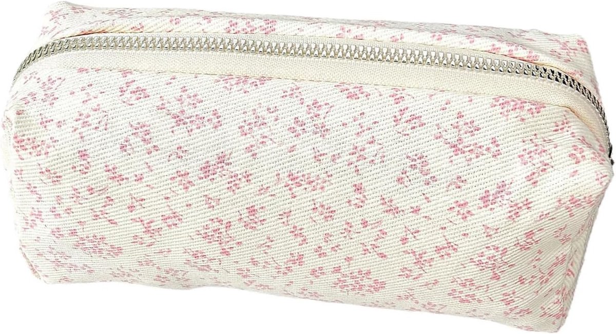 Thijox - Klein Waterdicht Etui voor Meisjes, Schattige Cartoontas in Wit en Roze, Multifunctionele Sleuteltas, Make-Uptas, Speelgoedtas, Handig voor S