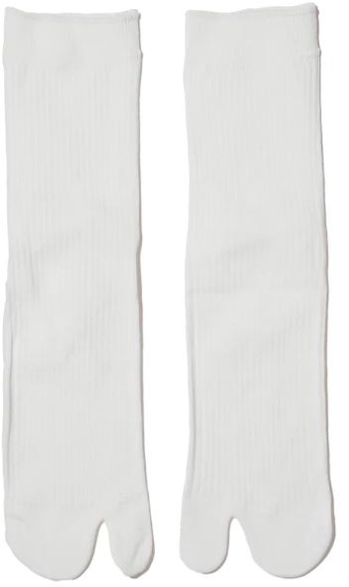 Teensokken - Slippersokken - Japanse sokken - Teensok - Harajuku sokken - Sokken voor in slippers - Maat 40-46 - 1 paar - Wit - Jonyx