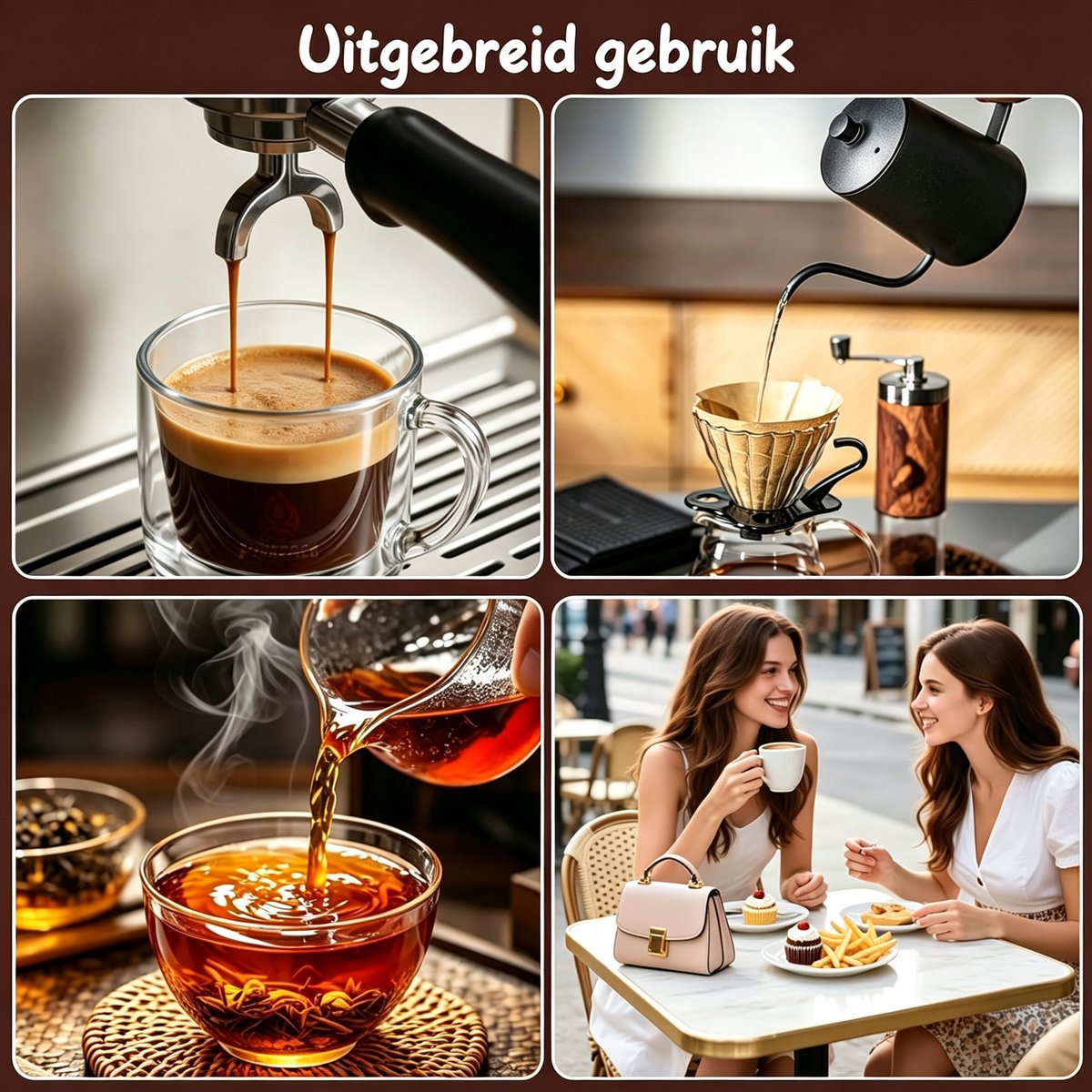 Kaiyaya - Herbruikbare Koffiefilter Set van 2 Stuks - 100 Mesh, RVS Goud - Fijnmazig, Vaatwasserbestendig - voor Koffiezetten, Milieu, Dagelijks - 2 Stuks — cadeau in Kookcadeaus - foto 5