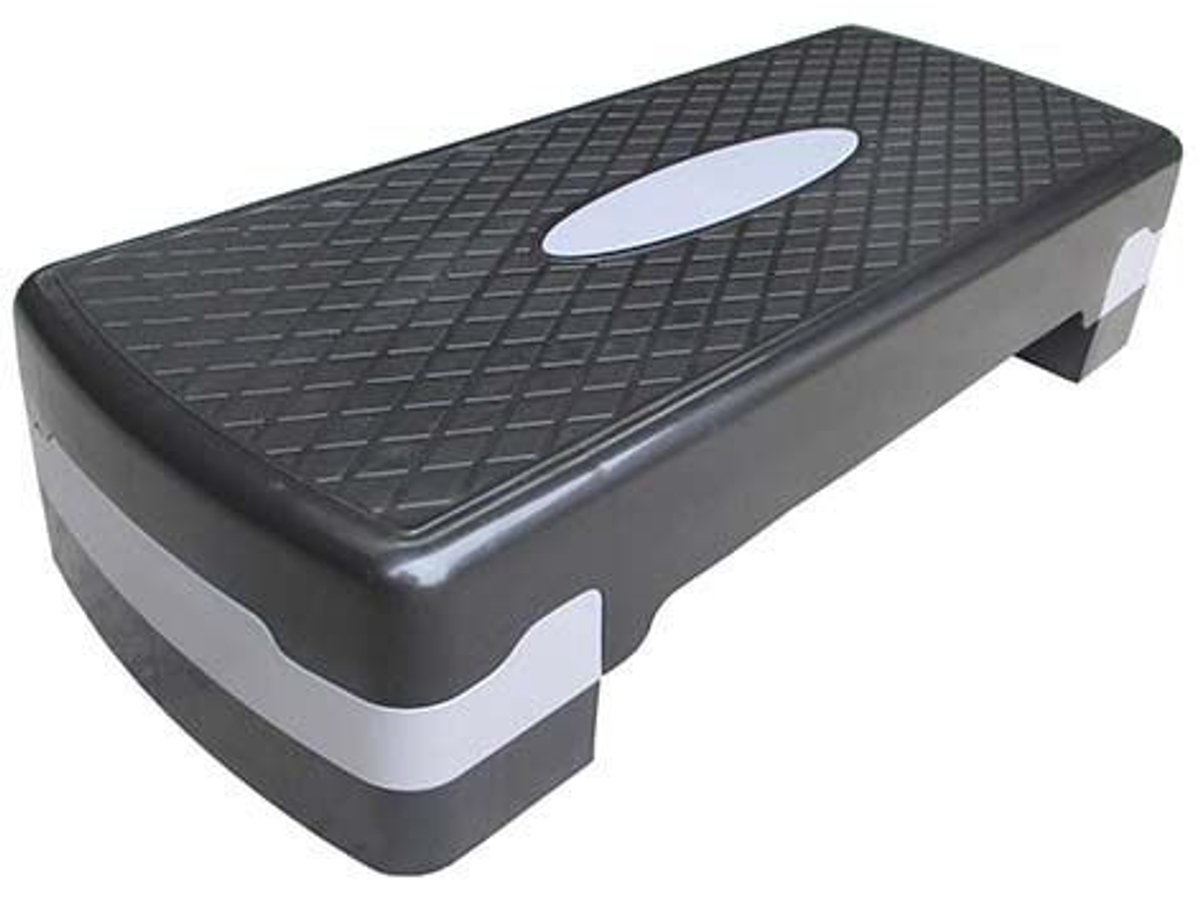 FEDEC Aerobic Stepper - Verstelbaar 10/15/20 cm - Anti-Slip - Grijs/Zwart