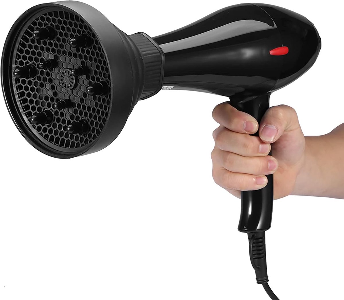 SnelShoppen - Volumizing Universele Haardroger Diffuser - Haar Diffuser Accessoire voor Krullend en Natuurlijk Golvend Haar - Vouwbare Haardroger Diff