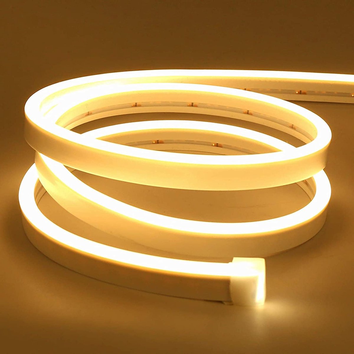 SnelShoppen - LED Strip 2 m Warm White 3000K Dimmable Neon LED Strip Waterproof Siliconen Flexibel Licht voor Binnen Buiten Decoratie