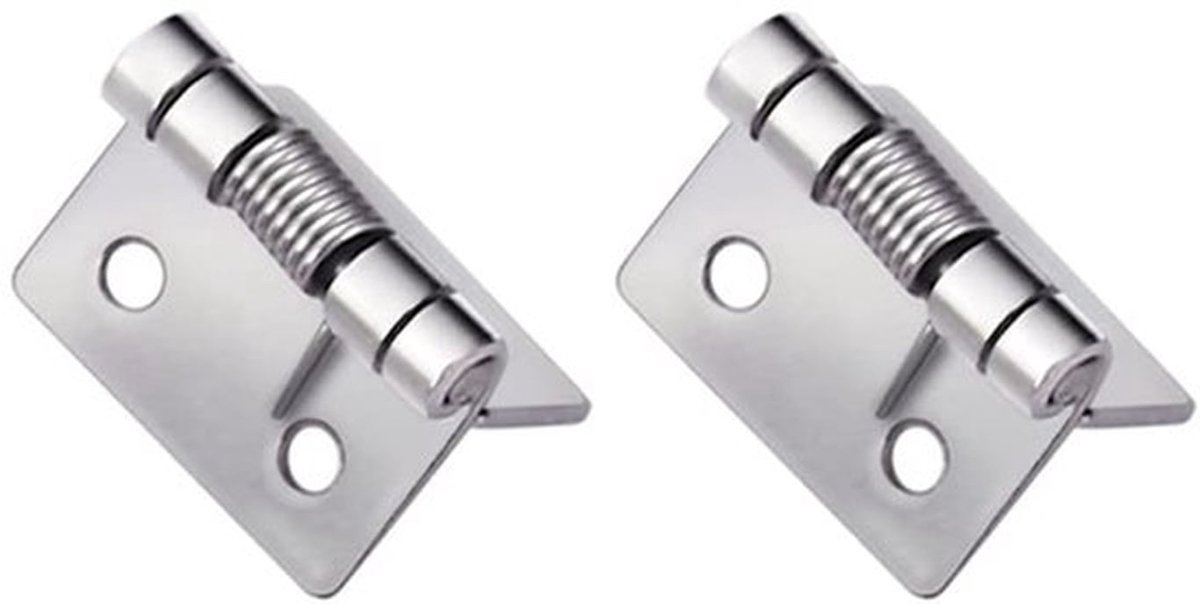 stuks zelfsluitende veerscharnieren, roestvrijstalen veerdeurscharnieren, automatisch vergrendelende scharnieren voor gebruik binnenshuis in residentiële en commerciële bouwprojecten (25×32×1,5 mm)