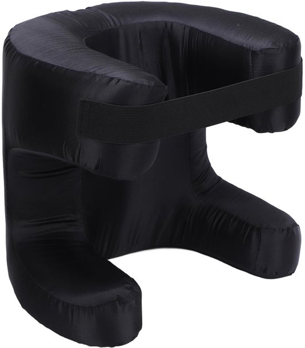 Flawless Face Pillow, Traagschuim Zijslaper Kussen, Zijden Stoffen Zachte Ergonomische Beauty Kussens met Memory Foam Ondersteuning, voor Rugslapen en Beauty Projecten (ZWART)