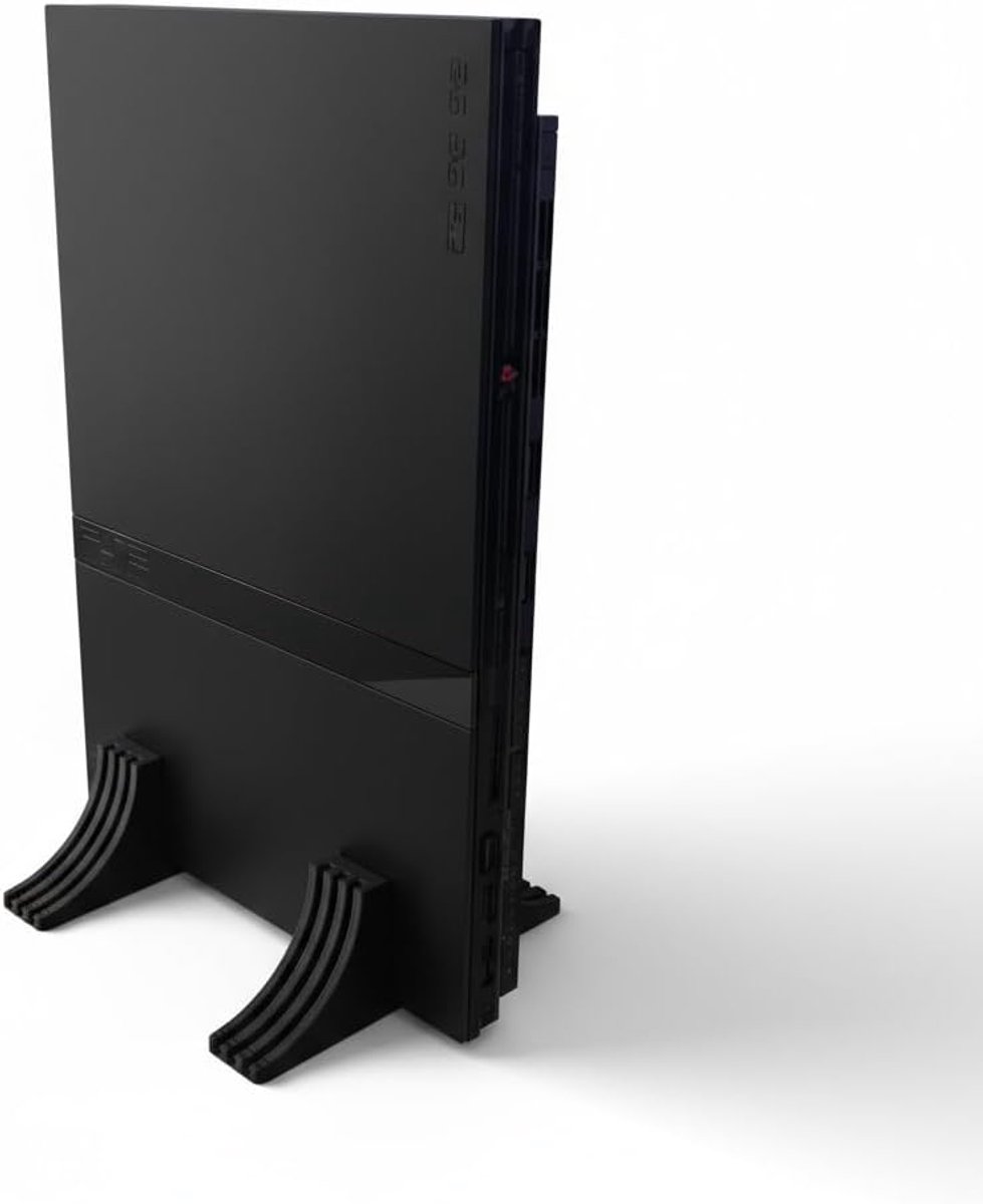 SnelShoppen - Verticale Houder voor PS2 Slim - Compacte en Veilige Opslag voor PlayStation 2 Slim - Duurzaam PLA Materiaal - Ruimtebesparend Ontwerp