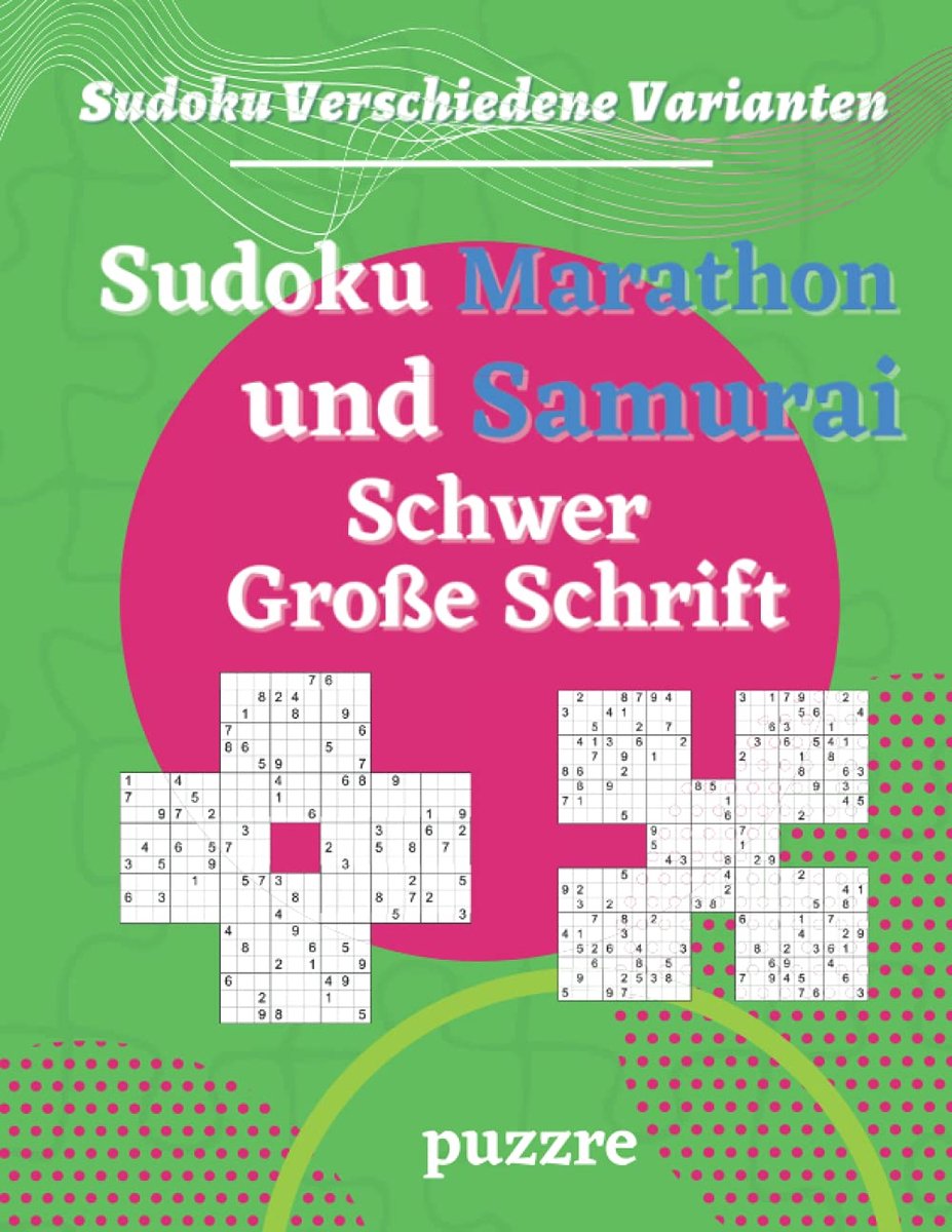 SnelShoppen - Sudoku Marathon en Samurai - Grote Schrift Logikspellen en Denkspellen voor Volwassenen en Senioren - Puzzelplezier voor Thuis of Onderw