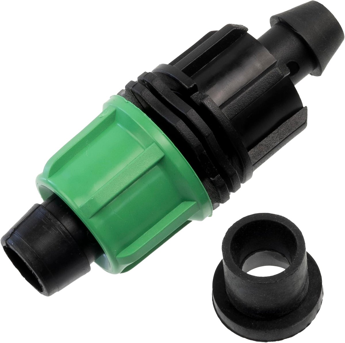 SnelShoppen - Set van 12 Startkoppelingen met Seal voor Druppirigatie Slang Ø16 mm | Automatisch Bewateringssysteem Tuinaccessoires voor Landschapsarc