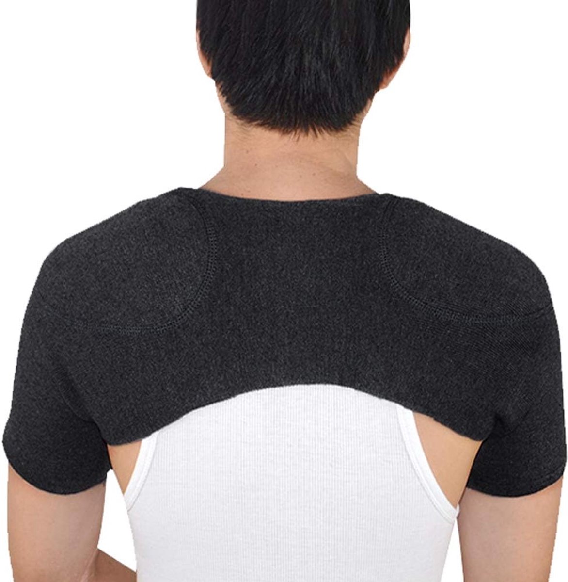 SnelShoppen - Schouderbandage voor Gewrichtspijn - Warme Schouderwarmer van Wol - Elastische Schouderbescherming voor Dames en Heren - Ideaal bij Spor