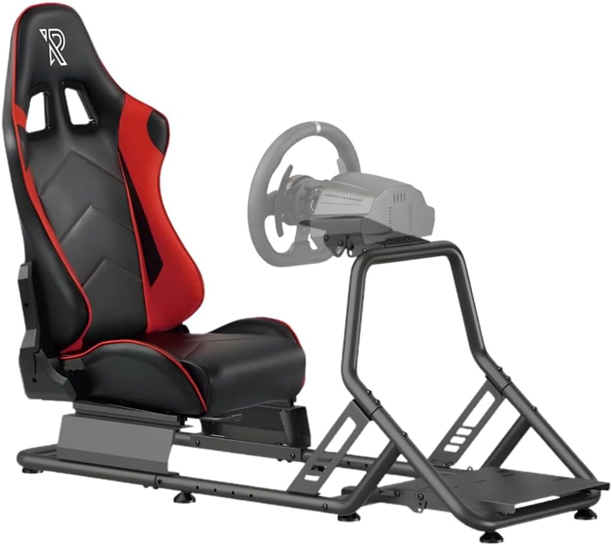SnelShoppen - Racing Simulator Cockpit - Verstelbare Stoel met Stalen Frame voor Professionele en Beginner Simracers - Ideaal voor Simracing, Gaming e