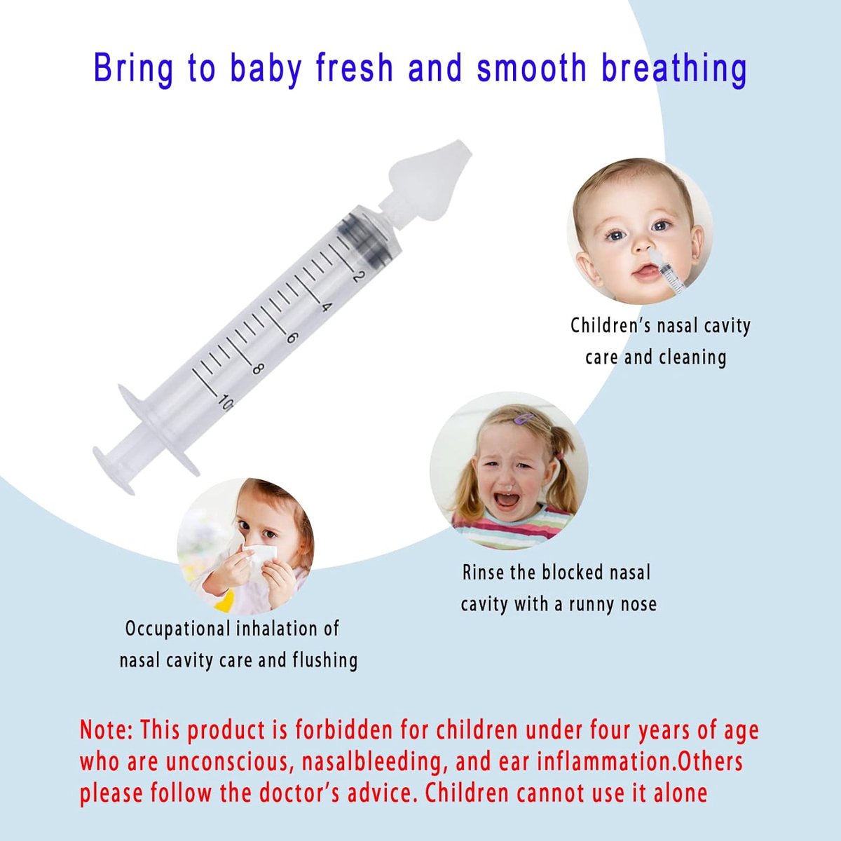 SnelShoppen - 6 Stuks Neus Aspirator Baby 10ML, Professionele Neusreiniger voor Kinderen, Herbruikbaar en Draagbaar met Siliconen Neuszuigpunt, Ideaal — cadeau in Cadeau-ideeën - foto 3