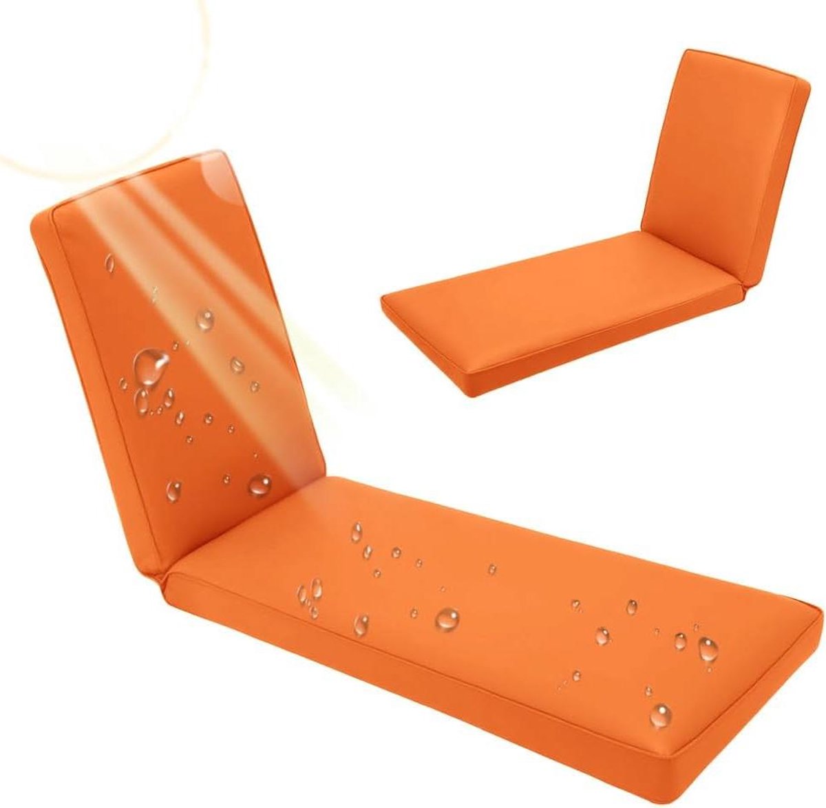 Ligstoelkussen Vervanging - Tuinkussen Comfort - Buiten Ontspannen - Waterdichte Hoes - 190 x 60 cm - Meerdere Kleuren