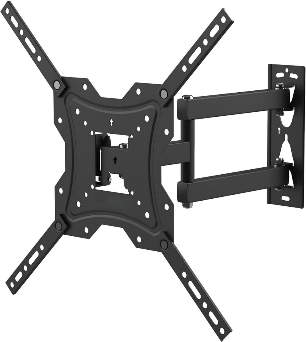JCP® Tv Beugel Draaibaar en Kantelbaar - TV-wandbeugel - TV-beugel - Zwart - 40cm x 40cm x 39cm