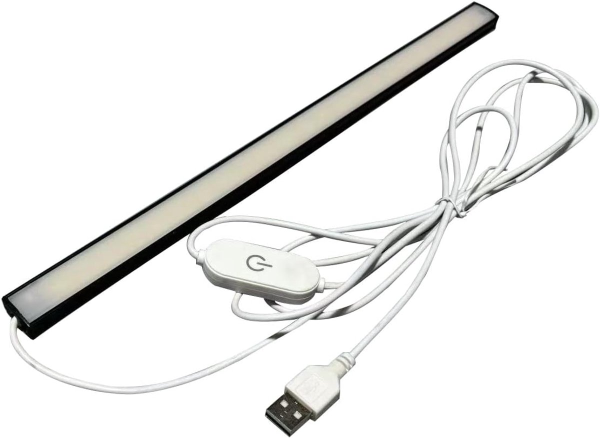 SnelShoppen - 0,3M Dimbaar USB LED Strip - Warm Wit & Koud Wit - Zelfklevend Lichtband met Schakelaar - 5V 192 Leds voor Doe-Het-Zelf Projecten, Feest