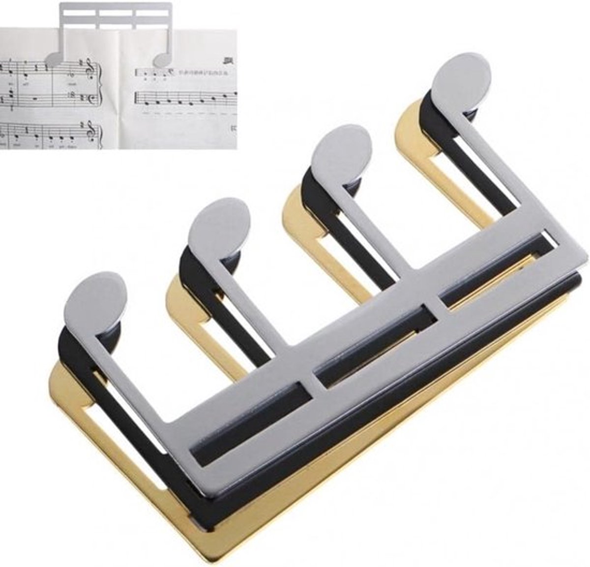 Muziekclips voor muziekstandaards - Multifunctioneel en Praktisch - 5 Stuks