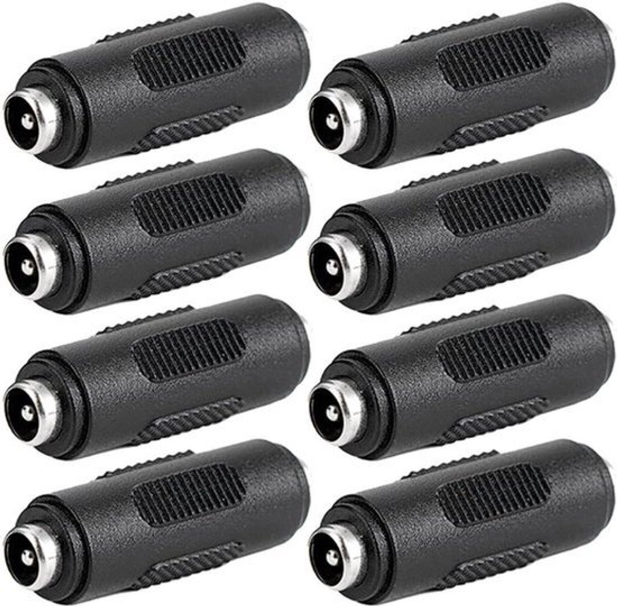 8 Stuks DC 55x21 mm Vrouwelijk naar Vrouwelijk Stroom Stopcontact Connector Adapter voor CCTV