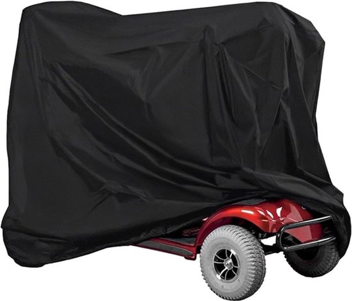 Scootmobiel Beschermhoes - 170 x 61 x 117 cm - Regenhoes - Hoes voor scootmobiel - Fiets hoes - Scootmobiel Hoes - 210D Oxford - Zwart - Voor Scootmobiel - Waterdicht