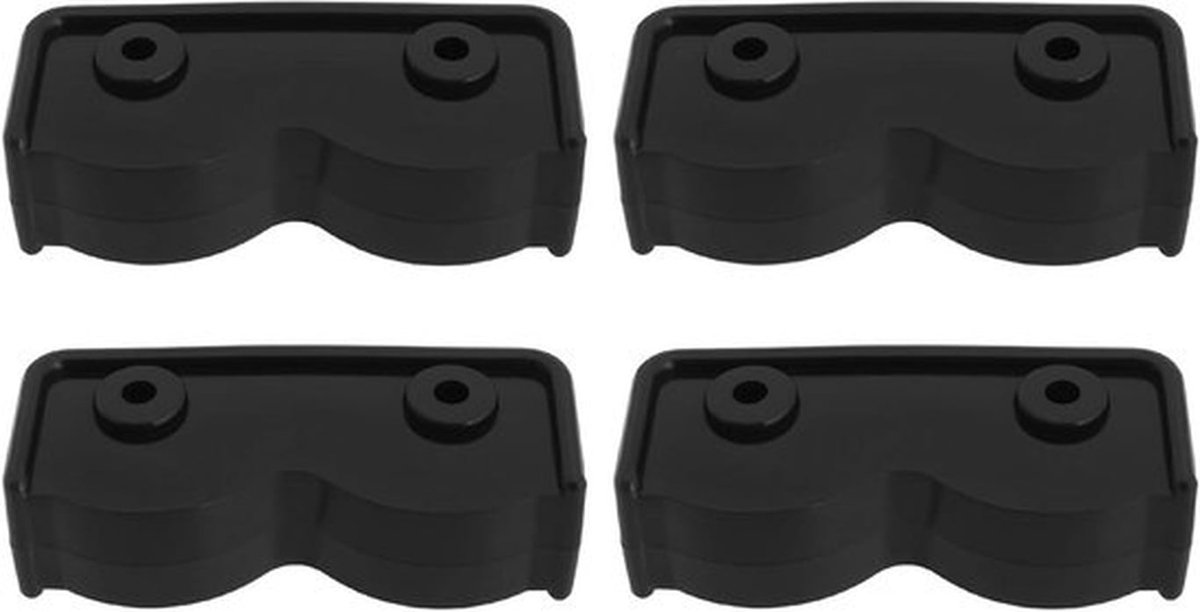 - Pop-up tuinhuisje connector - Bevestigingsbeugel - Vervangingsdeel - Rechthoekig - Zwarte - Tuinhuisje tent accessoire - Geschikt voor terrasparasol - Tuinmeubilair connector - 4 stuks.
