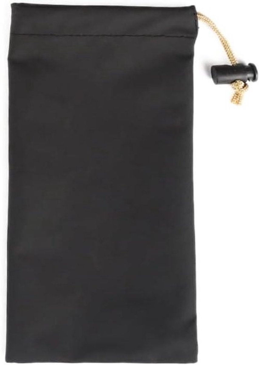 Opbergtas met trekkoord - Waterdicht - Zwart - Opbergtas met trekkoord - Sieradenzakje - Sleutels - Mobiele telefoons - Camera - Mobiele voeding - 8,5 x 13 cm - 9,5 x 17 cm - Basic - Geschikt voor 3 stuks PU zakken met trekkoord.