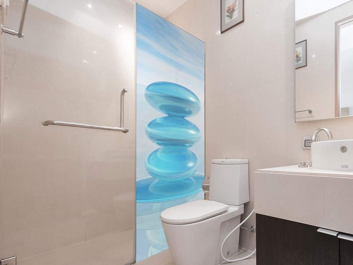 Douchecabine Stickers - Badkamer Decoratie - Ruimte Verfraaien - Speciaal Vinyl Materiaal 