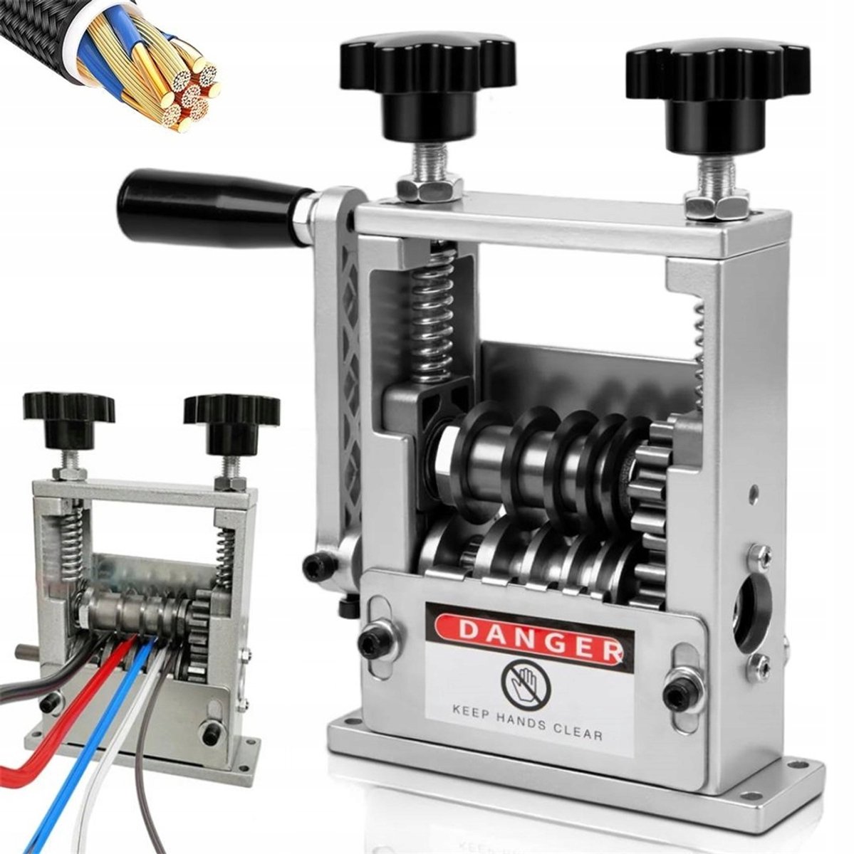 Kabelstripper machine - Draadstripper - Handmatig en Elektrisch - 3-17 mm - Koper strippen - hardmetalen messen - voor kabelrecycling en elektriciens