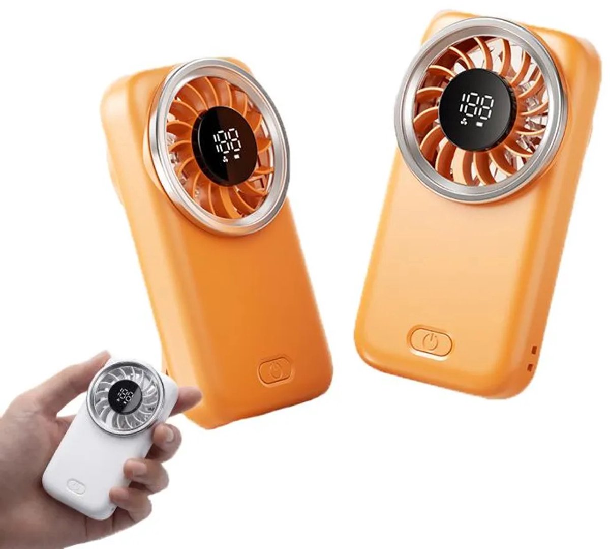 LISM-Mini draagbare ventilator, krachtige zakventilator, 11.000 toeren per minuut, 5 snelheden, handventilator met USB-C Geschikt voor de zomer.